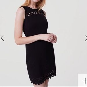 Loft black sleeveless dress